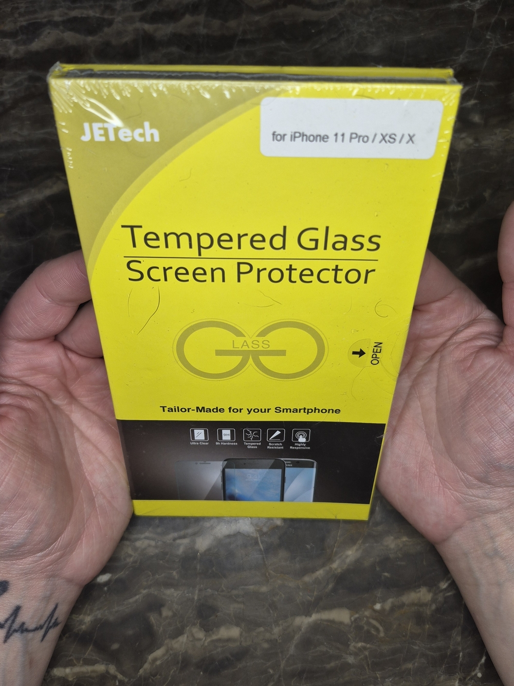 JETech Tempered Glass Screen Protector for iPhone 11 Pro / XS / X -  2-Pack